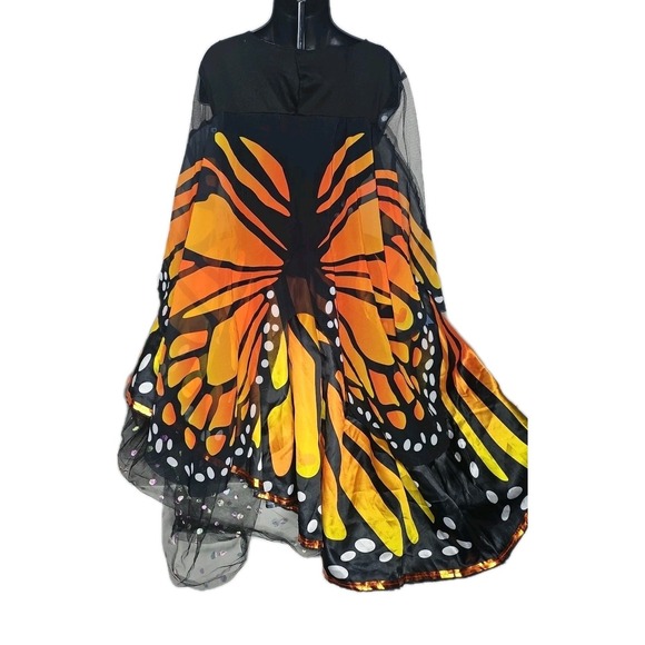 Target‎ Girls MONARCH BUTTERFLY DRESS HALLOWEEN COSTUME GIRLS SIZE Medium 8-10 - Picture 6 of 9